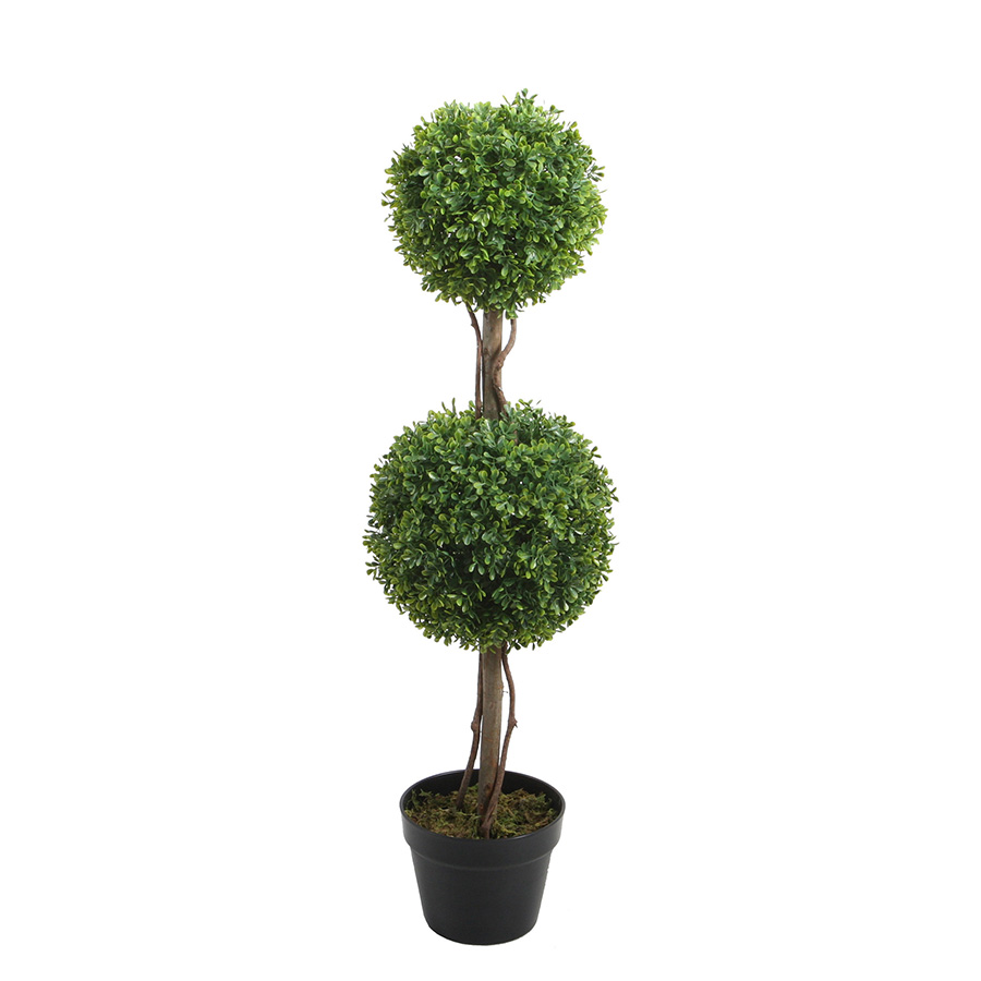 Artificial Two Ball Boxwood Topiary Plant In Pot 90 cm - Cam and Deb's ...