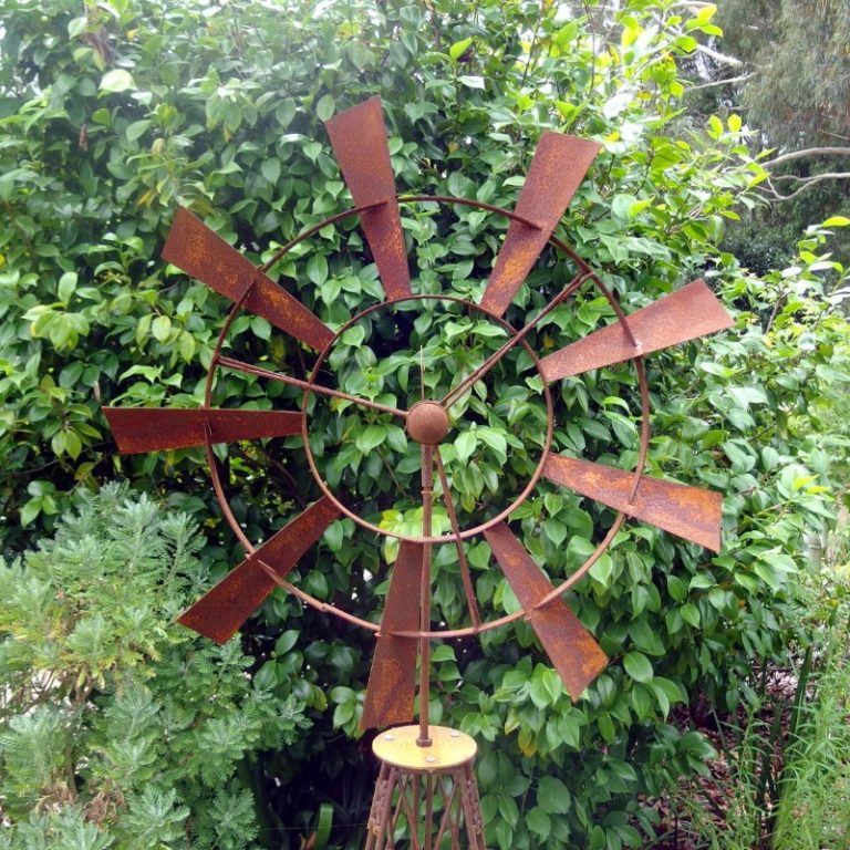 Grevillea Windmill Metal Garden Sculpture 208 cm - Cam and Deb's Store